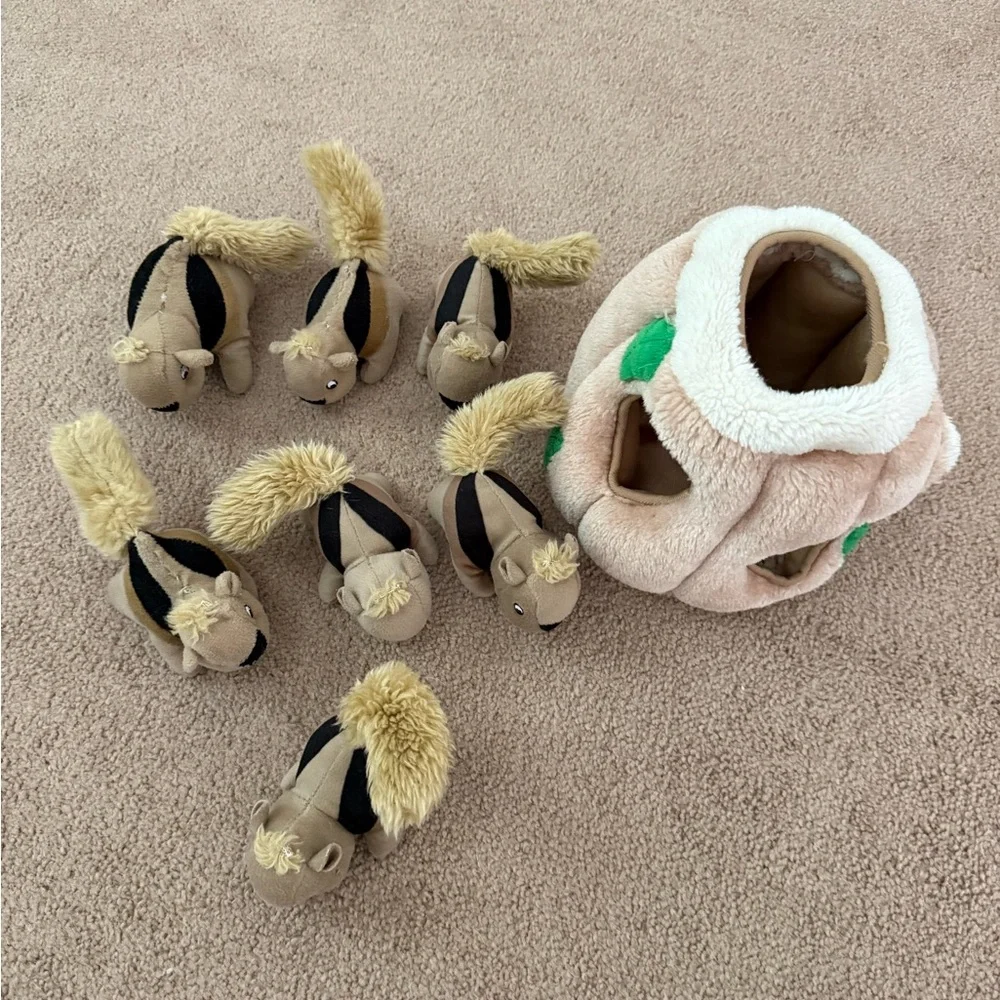 Outward Hound Hide A Squirrel Plush Dog Toy Puzzle Game for Playful Pups